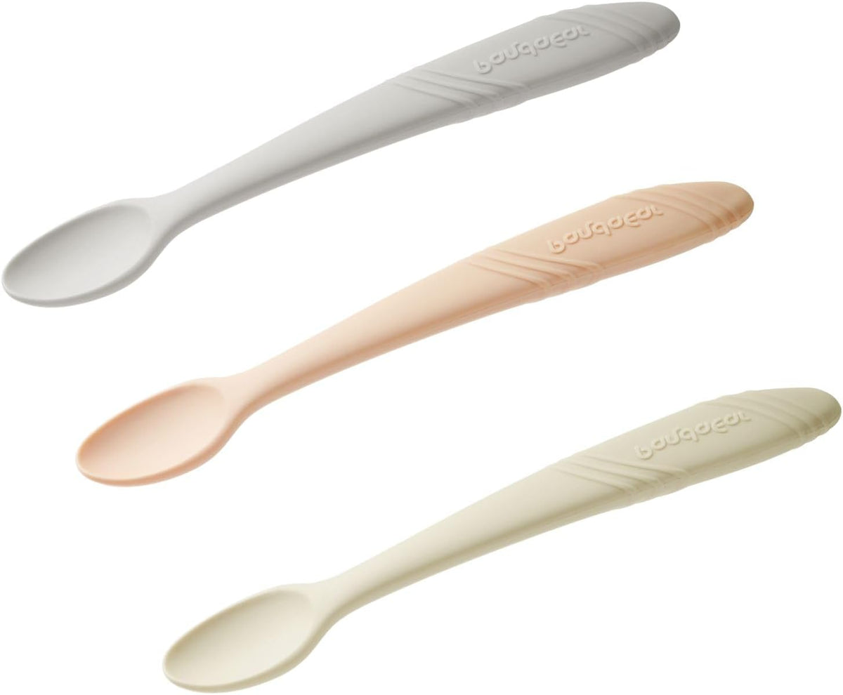 Silicone Baby Feeding Set & 7 Pack Silicone Baby Feeding Spoons