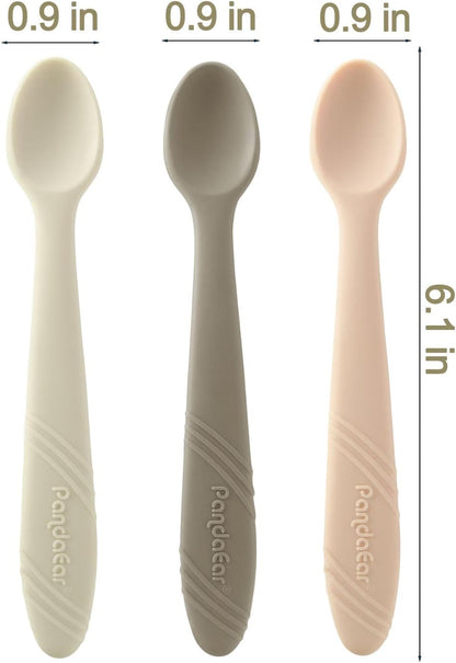 Silicone Baby Feeding Set & 7 Pack Silicone Baby Feeding Spoons