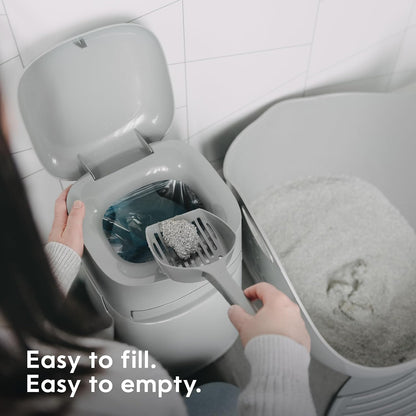 Platinum Stainless Steel Pail with Easy Roll Refill, 12 bags