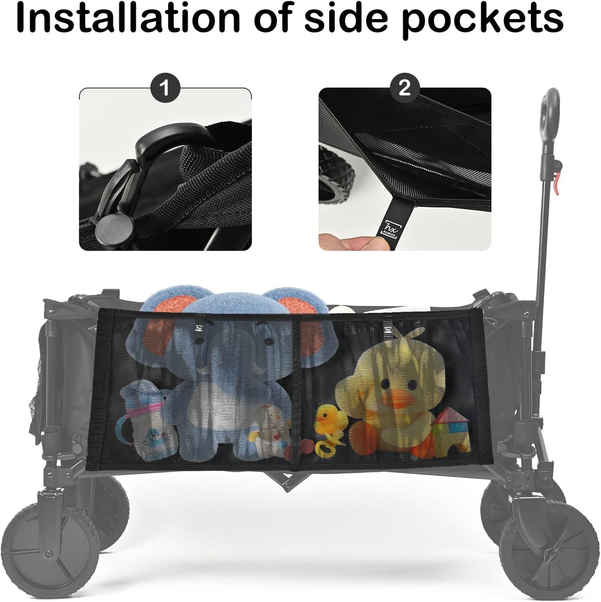 Stroller Wagon Cargo Net Compatible with WonderFold W4