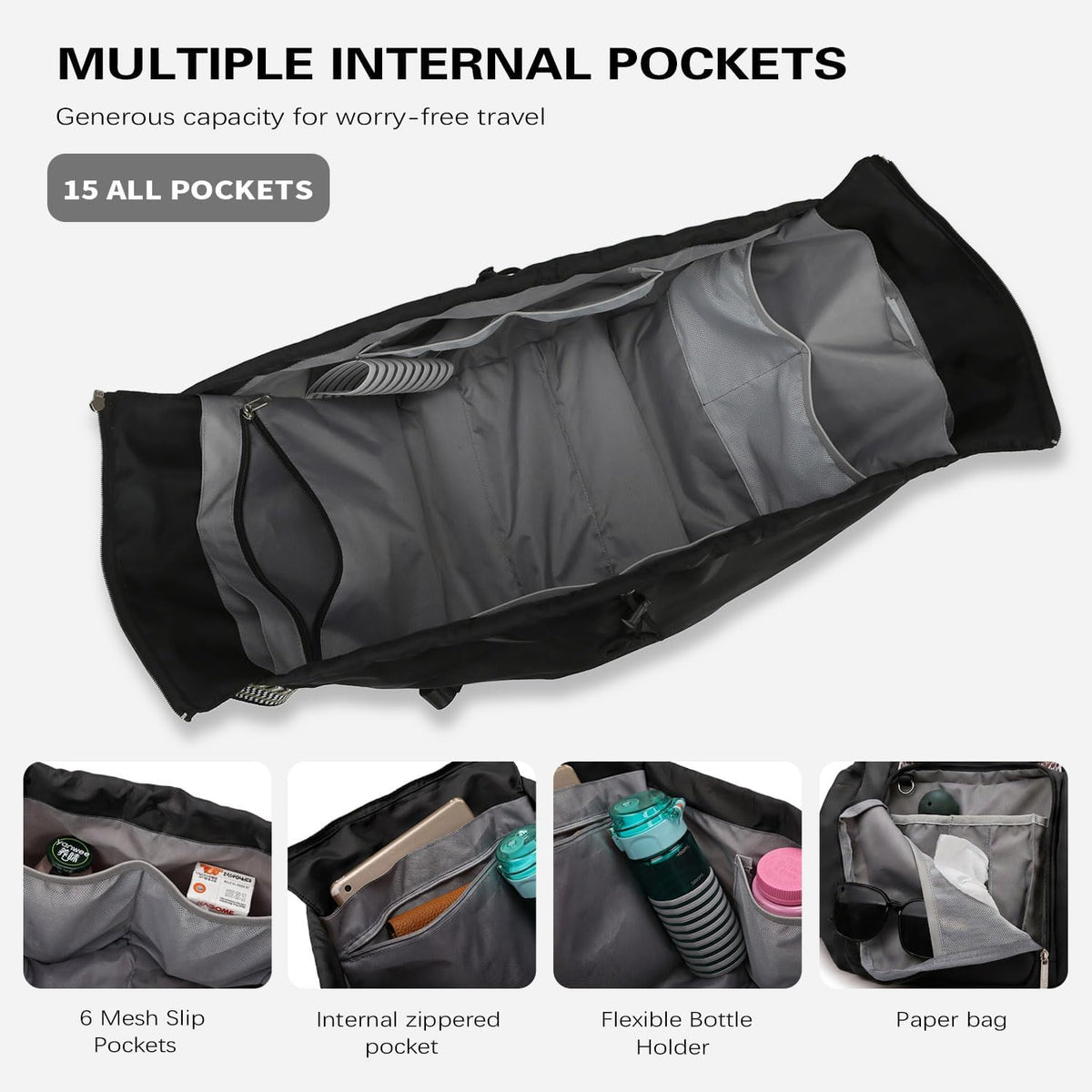 Everyday Convertible Backpack Tote Diaper Bag, 15 Pockets