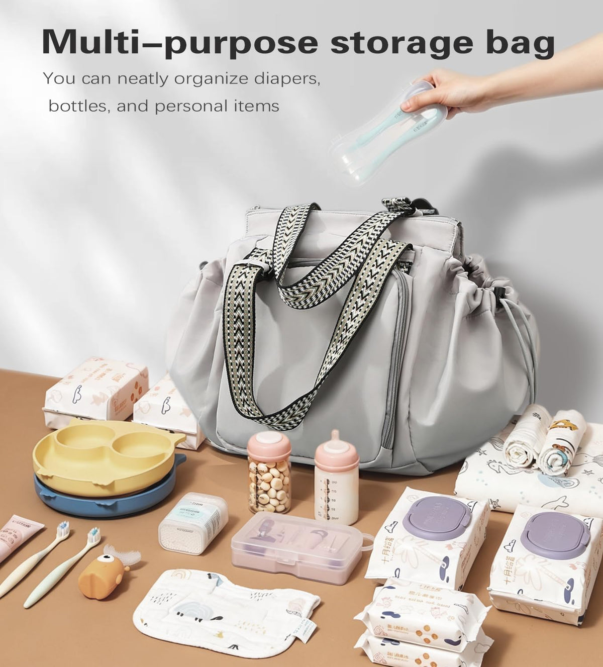 Everyday Convertible Backpack Tote Diaper Bag, 15 Pockets