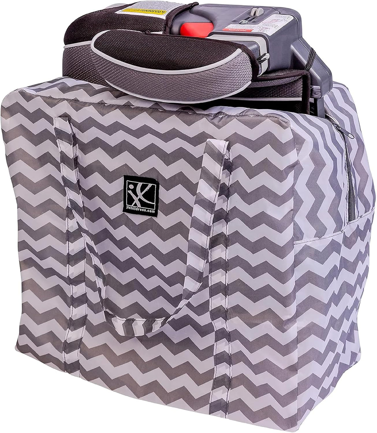 J.L. Childress Backless Booster & Baby Seat Travel Bag - Original, Chevron