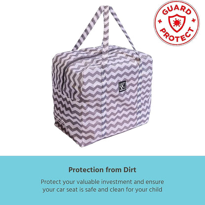 J.L. Childress Backless Booster & Baby Seat Travel Bag - Original, Chevron