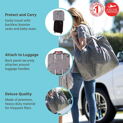 J.L. Childress Backless Booster & Baby Seat Travel Bag - Original, Chevron