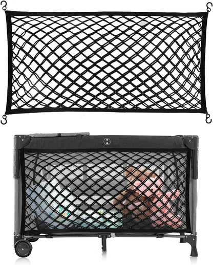 Stroller Wagon Cargo Net, Baby Stroller Organizer Mesh Cargo Net for Extra Storage Space Large Storage Capacity, Stroller Wagon Accessories - Compatible with WONDERFOLD All W-Series Models