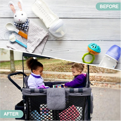 Stroller Wagon Cargo Net, Baby Stroller Organizer Mesh Cargo Net for Extra Storage Space Large Storage Capacity, Stroller Wagon Accessories - Compatible with WONDERFOLD All W-Series Models