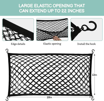 Stroller Wagon Cargo Net, Baby Stroller Organizer Mesh Cargo Net for Extra Storage Space Large Storage Capacity, Stroller Wagon Accessories - Compatible with WONDERFOLD All W-Series Models