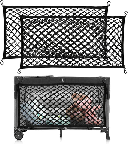 Stroller Wagon Cargo Net, Baby Stroller Organizer Mesh Cargo Net for Extra Storage Space Large Storage Capacity, Stroller Wagon Accessories - Compatible with WONDERFOLD All W-Series Models