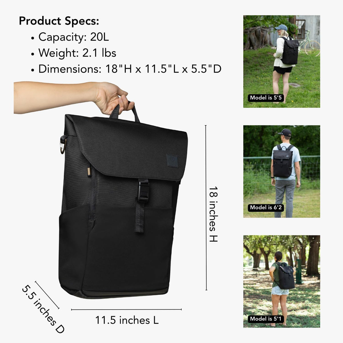 Diaper Bag Backpack – Large Baby Bag for Moms & Dads – Water-Resistant, Unisex Travel Kit for New Parents – Includes Changing Pad and 2 Organizer Pouches (Outdoorsy Sage)