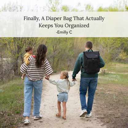 Diaper Bag Backpack – Large Baby Bag for Moms & Dads – Water-Resistant, Unisex Travel Kit for New Parents – Includes Changing Pad and 2 Organizer Pouches (Outdoorsy Sage)