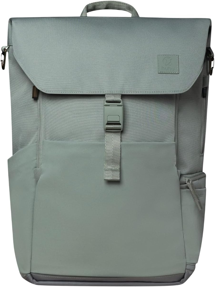 Diaper Bag Backpack – Large Baby Bag for Moms & Dads – Water-Resistant, Unisex Travel Kit for New Parents – Includes Changing Pad and 2 Organizer Pouches (Outdoorsy Sage)