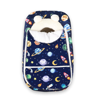 Car Seat Cover Baby Boy, Infant Car Seat Canopy Covers for Newborn with 2 Layers Windows of Breathable Mesh Fabric, Lightweight Polyester/Soft Minky Dot Backing