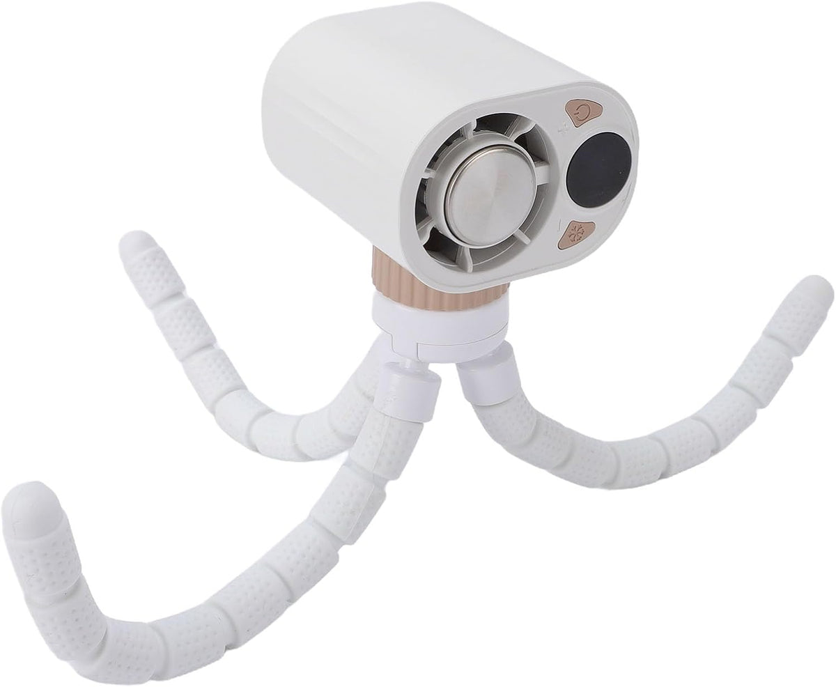 Mini Handheld Stroller Fan, Portable Rechargeable Turbo Fan with Flexible Octopus Tripod, Personal Baby for Home Office Car, Semiconductor Cooling Mist