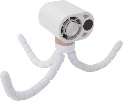 Mini Handheld Stroller Fan, Portable Rechargeable Turbo Fan with Flexible Octopus Tripod, Personal Baby for Home Office Car, Semiconductor Cooling Mist