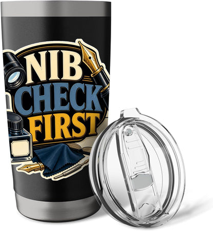 NIB CHECK FIRST Hobby Table Calm Stainless Steel Insulated Tumbler