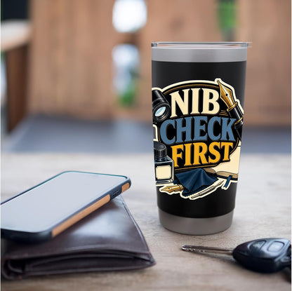 NIB CHECK FIRST Hobby Table Calm Stainless Steel Insulated Tumbler