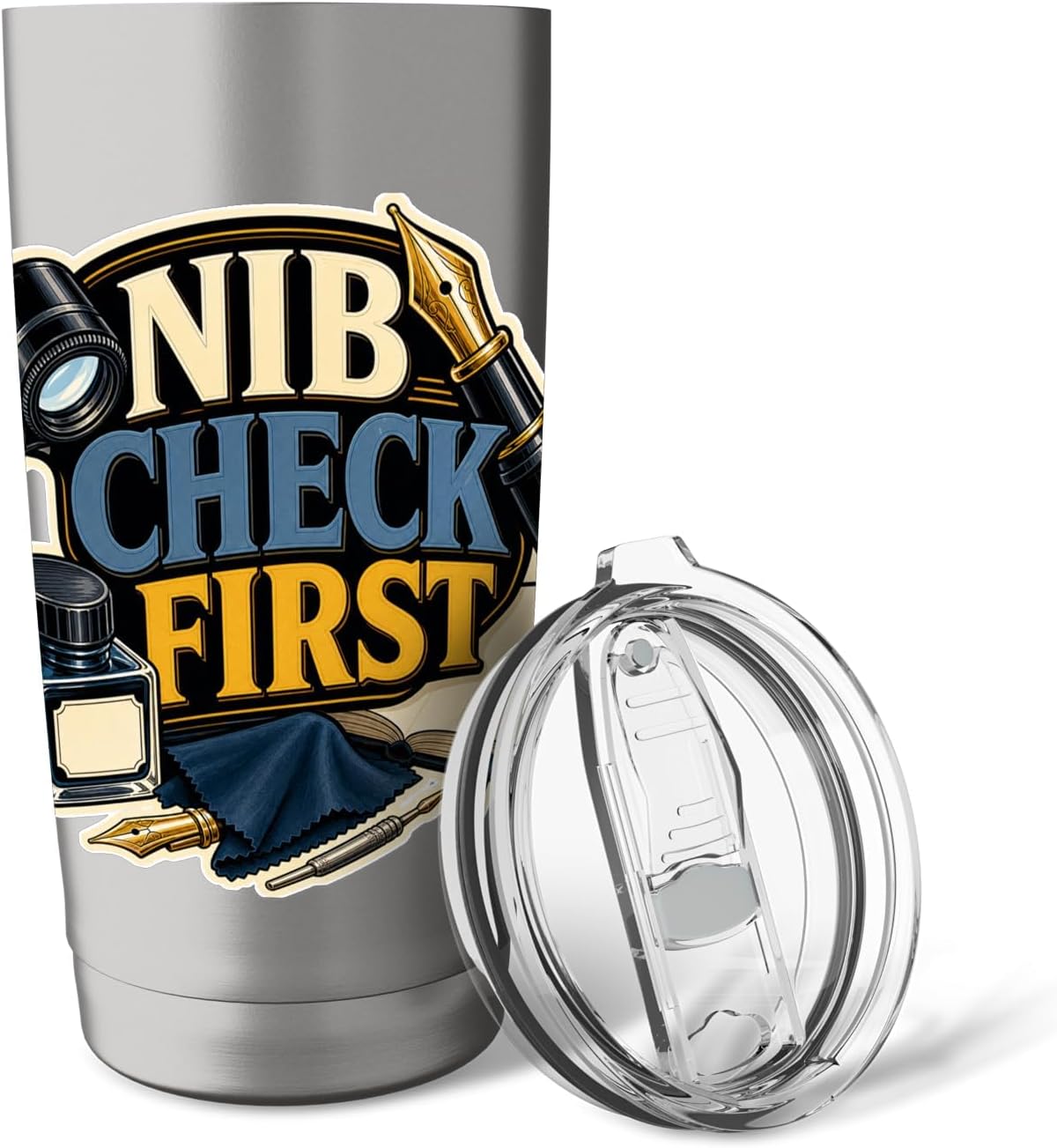 NIB CHECK FIRST Hobby Table Calm Stainless Steel Insulated Tumbler