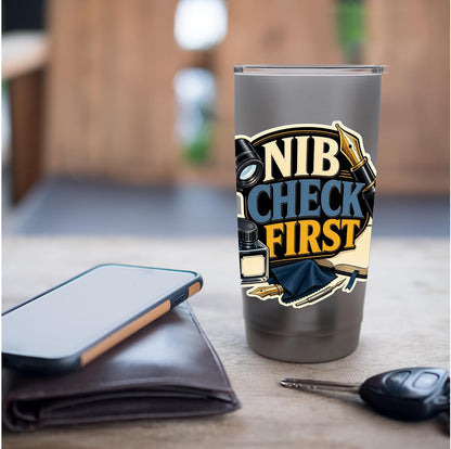 NIB CHECK FIRST Hobby Table Calm Stainless Steel Insulated Tumbler