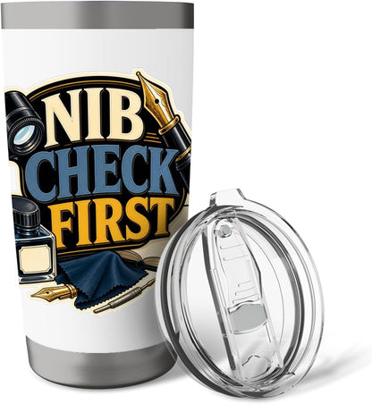 NIB CHECK FIRST Hobby Table Calm Stainless Steel Insulated Tumbler