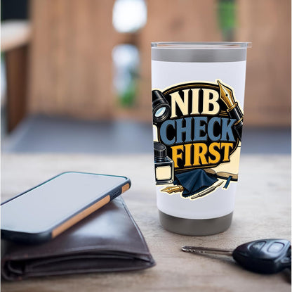 NIB CHECK FIRST Hobby Table Calm Stainless Steel Insulated Tumbler