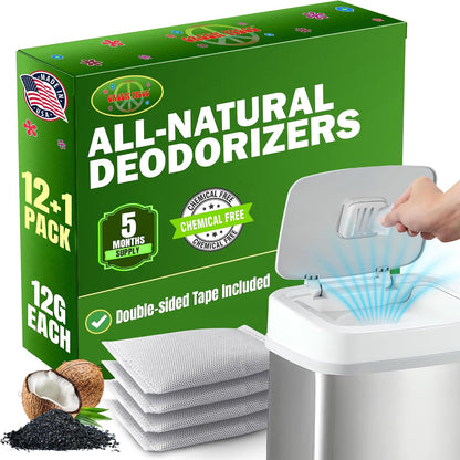 Baby Diaper Pail Deodorizer - Activated Charcoal - 12 + 1