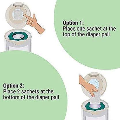 Baby Diaper Pail Deodorizer - Activated Charcoal - 12 + 1