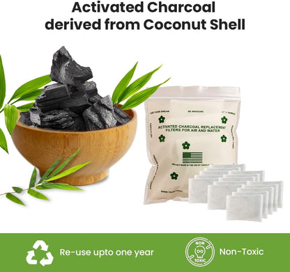 Baby Diaper Pail Deodorizer - Activated Charcoal - 12 + 1