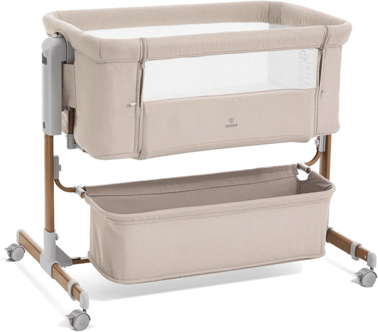 3-in-1 Baby Bassinet, Bedside Sleeper & Rocking Bassinet for Newborn