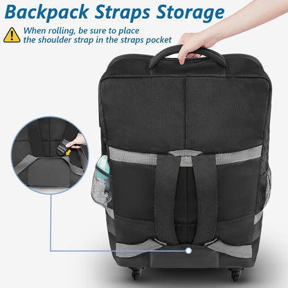 Car Seat Travel Bag with Wheels, Padded Car Seat Backpack