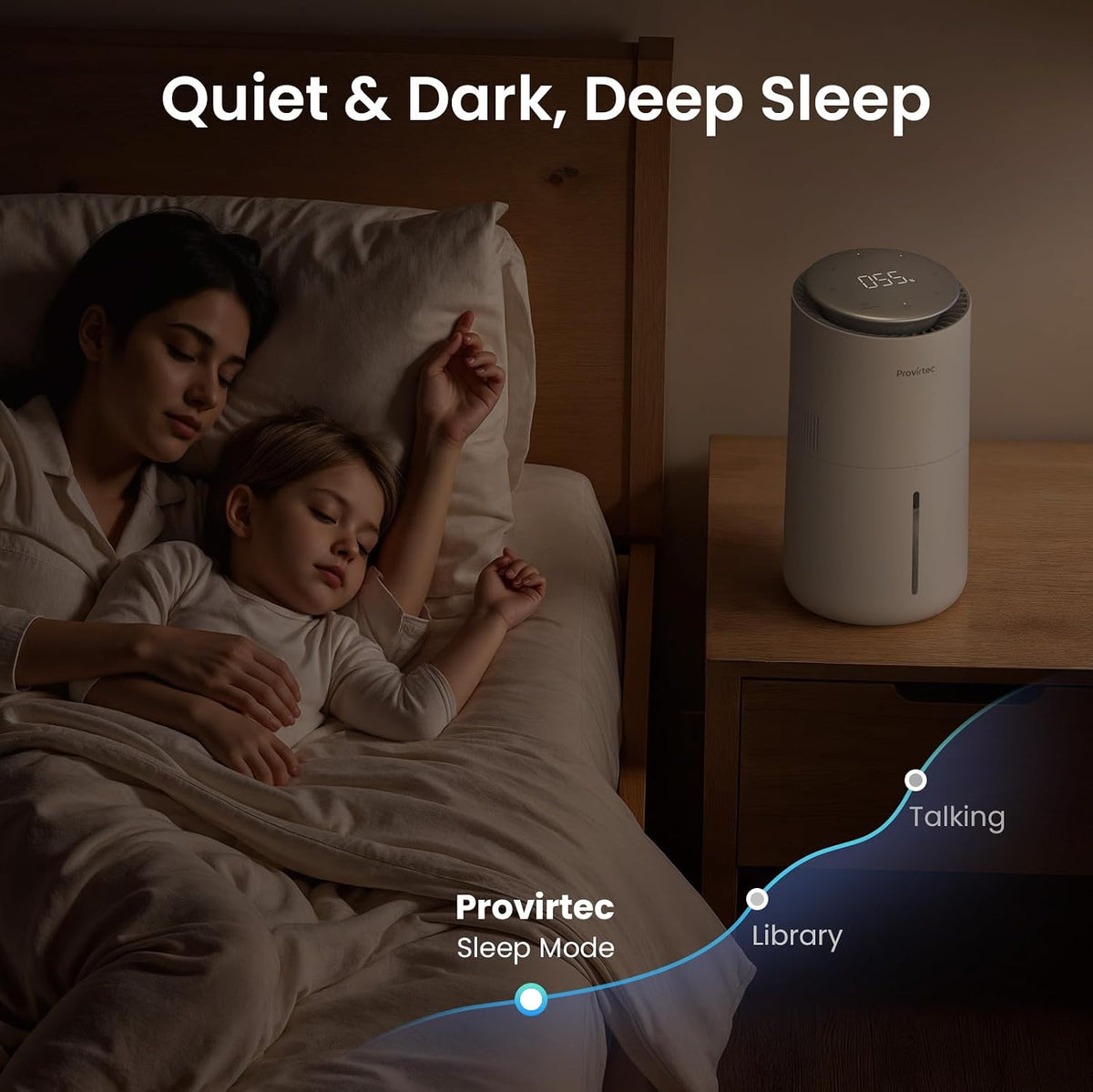 MistFree Evaporative Humidifier for Bedroom