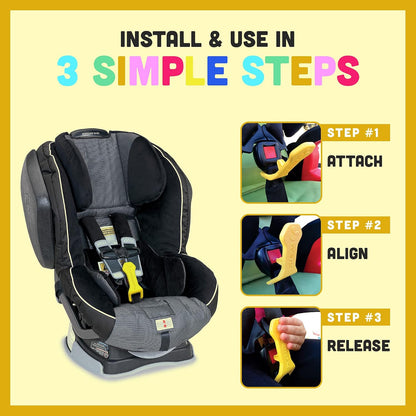 Easy Car Seat Buckle Release Aid for Children Unbuckle Car Seat Release Tool - Button Pusher - Opener for Nails - Buckle Release (Teal)
