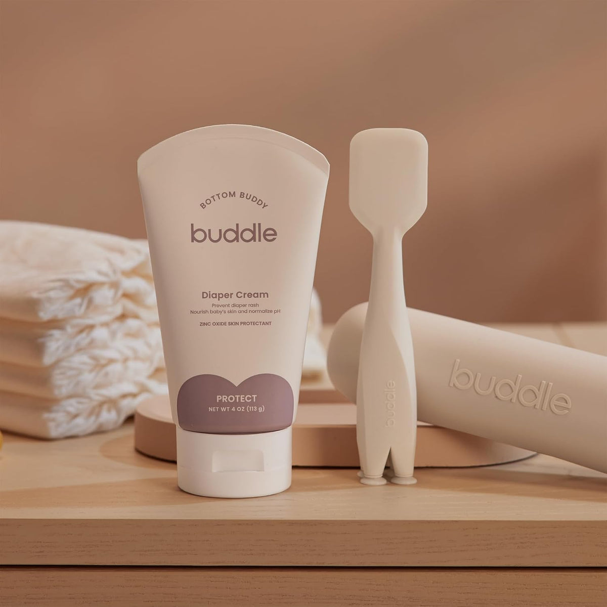 Buddle Bottom Buddy Diaper Cream and Paddle Pal Spatula, 4oz