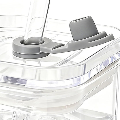 Square Drinking Glasses – Heat-Resistant Glassware With Lid And Straws | Beverage Cup For Coffee, Tea, Juice, Desk, Kitchen, Office, Travel, Home, Party, Bedroom, Reusable Drinkware Set