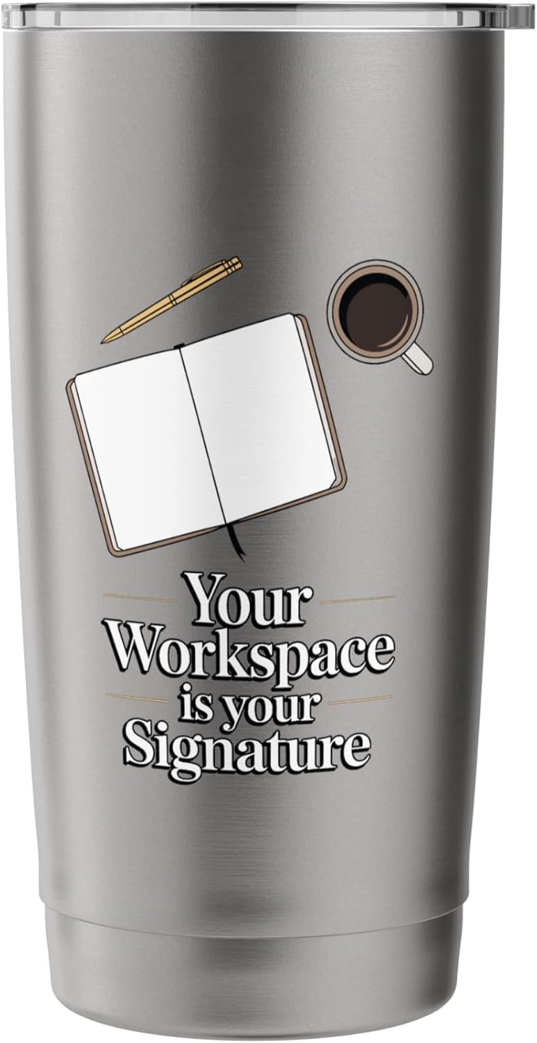 Your Workspace Is Your Signature Home Office Desk Stainless Steel Insulated Tumbler