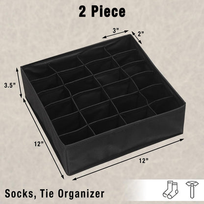 Closet Sock Organizer, 24 Cell, Pink