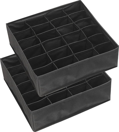 Closet Sock Organizer, 24 Cell, Pink