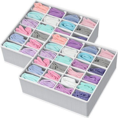 Closet Sock Organizer, 24 Cell, Pink