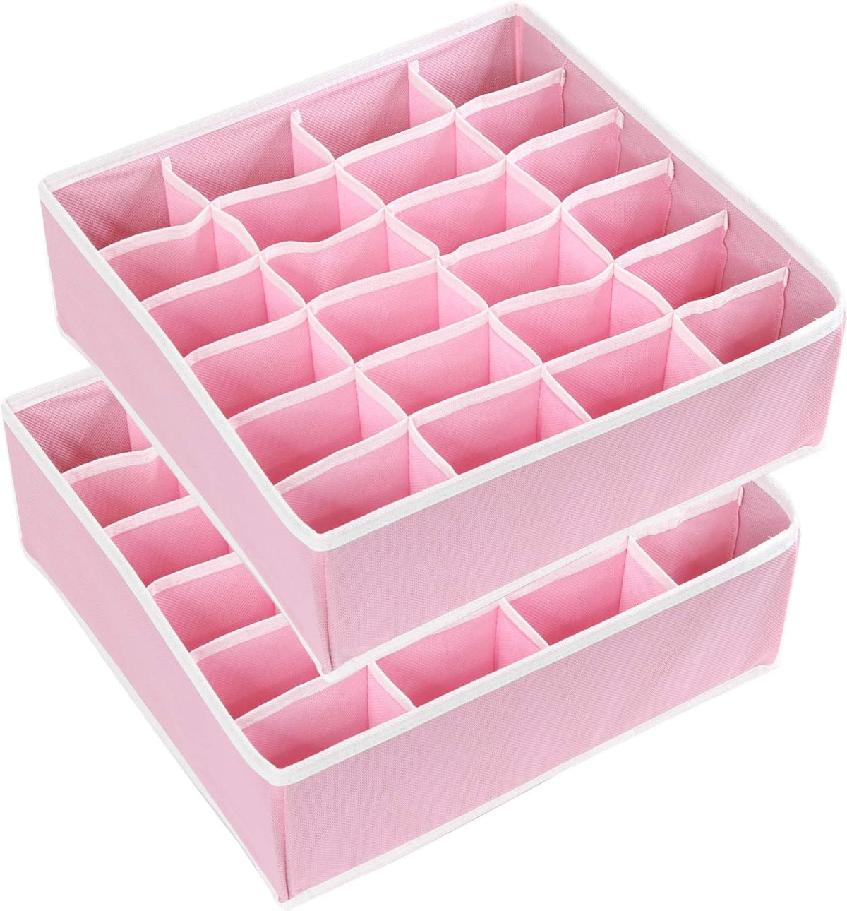 Closet Sock Organizer, 24 Cell, Pink