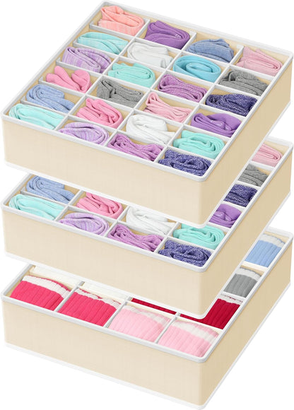 Closet Sock Organizer, 24 Cell, Pink