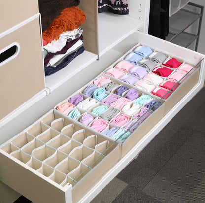 Closet Sock Organizer, 24 Cell, Pink