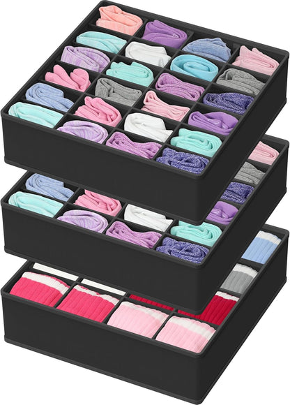 Closet Sock Organizer, 24 Cell, Pink