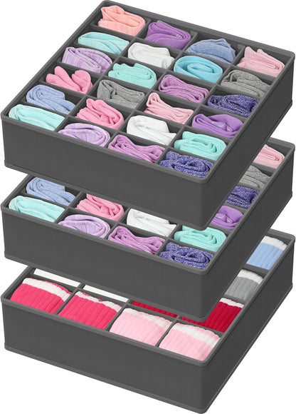 Closet Sock Organizer, 24 Cell, Pink