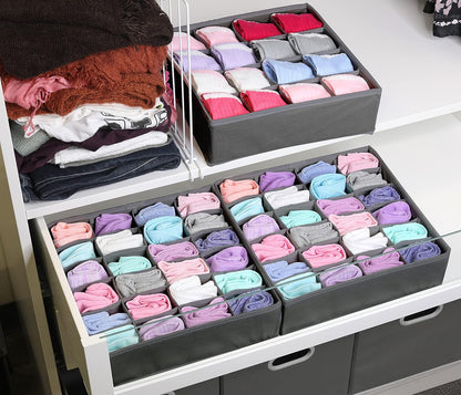 Closet Sock Organizer, 24 Cell, Pink