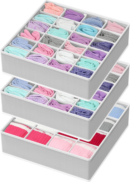 Closet Sock Organizer, 24 Cell, Pink