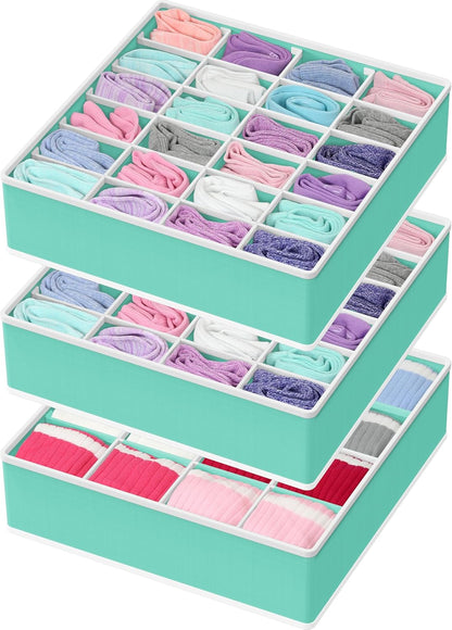 Closet Sock Organizer, 24 Cell, Pink