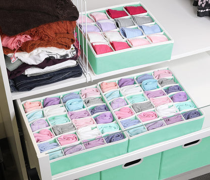 Closet Sock Organizer, 24 Cell, Pink