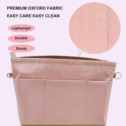 Handbag Tote Purse Organizer Insert, Large, Black
