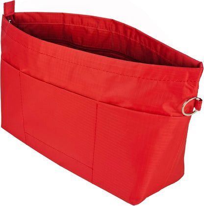 Handbag Tote Purse Organizer Insert, Large, Black