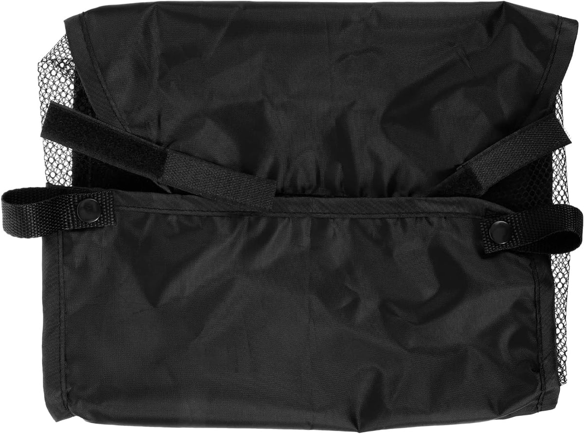Baby Stroller Storage Basket Pushchair Organizer Net Bag Under Bottom Basket Oxford Cloth, Black, 11.81 x 11.81 x 3.93 Inch